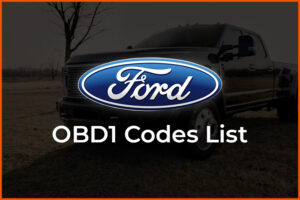 ford obd1 codes list