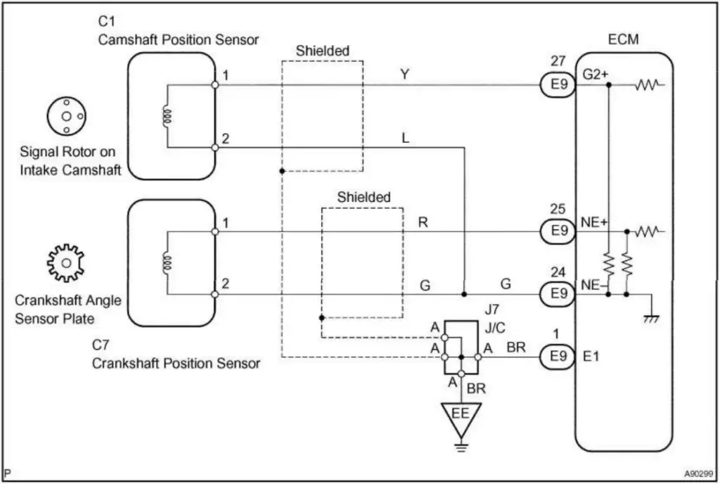 P0016 wiring diagram