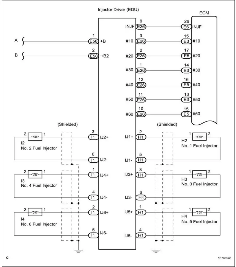 P0205 wiring diagram