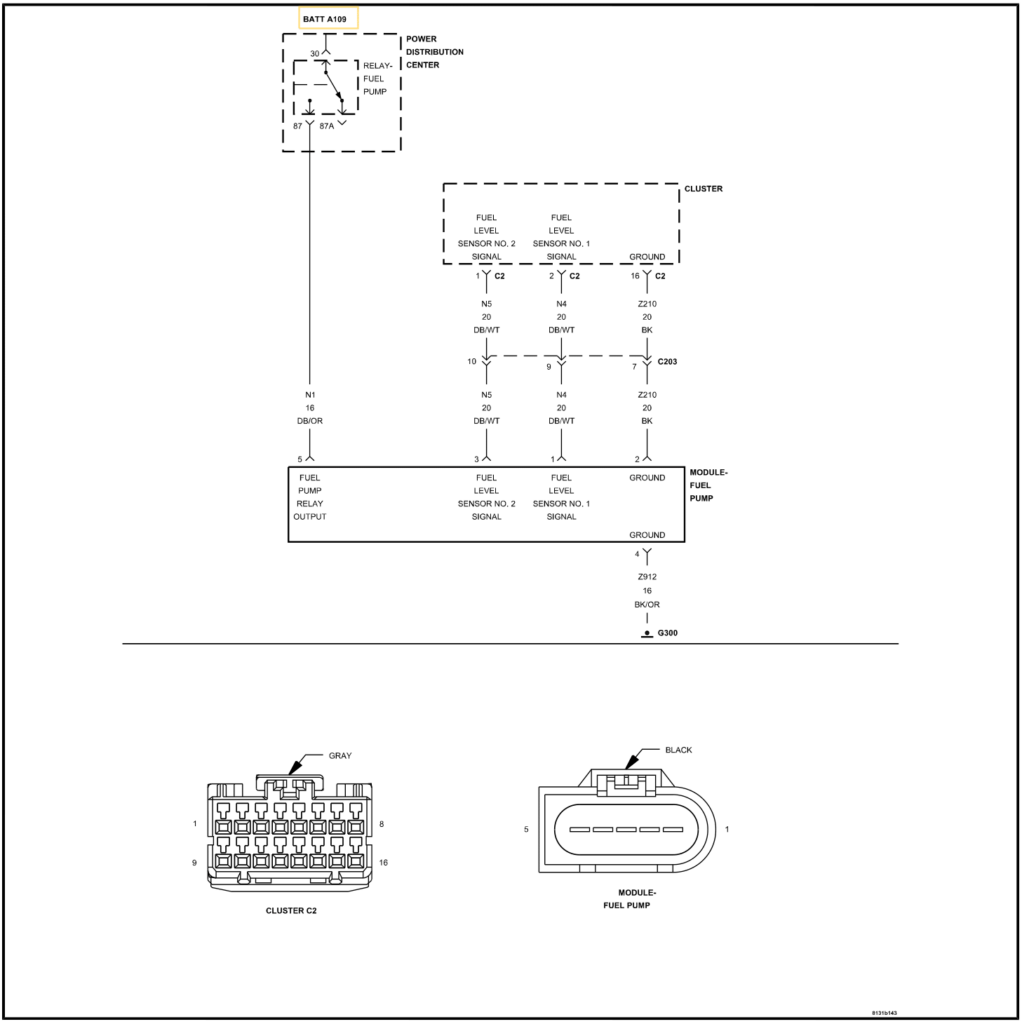 P0463 wiring diagram
