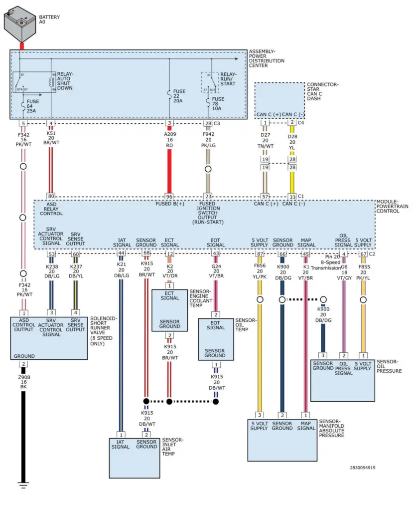 P0524 wiring diagram