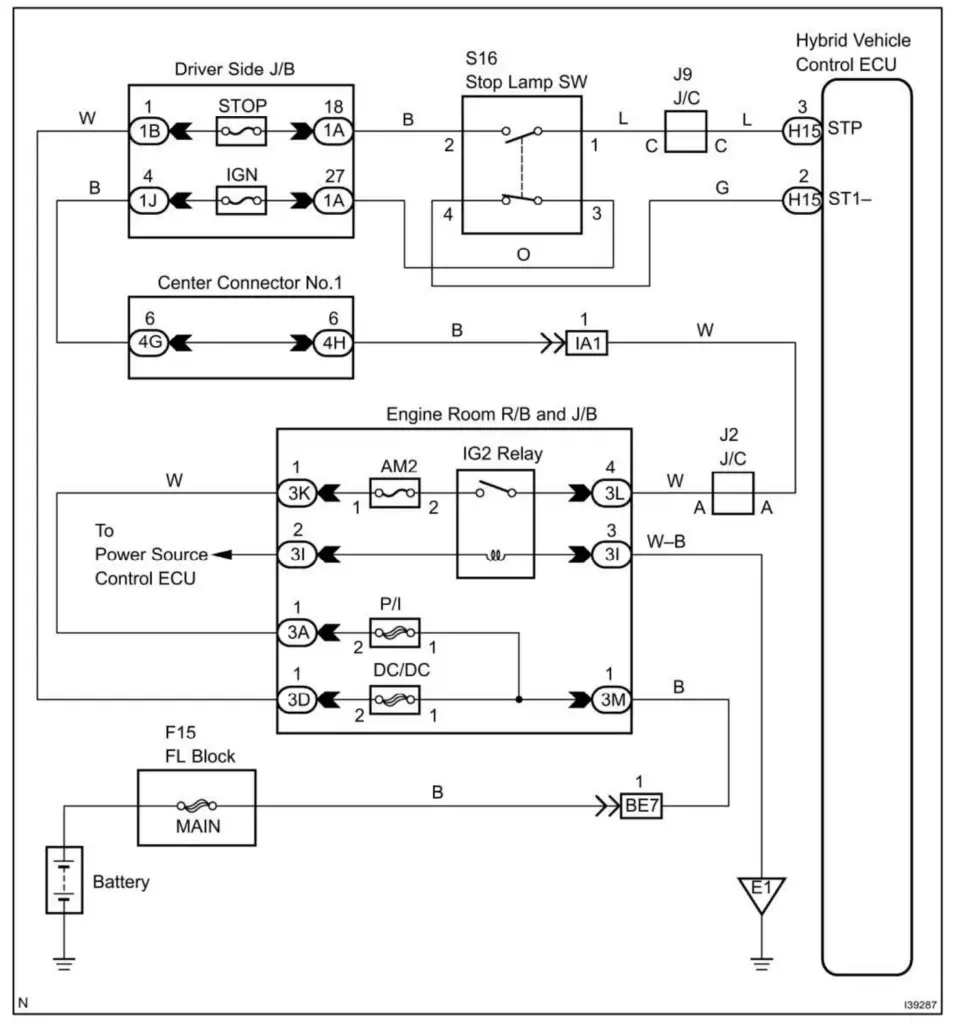 P0571 wiring diagram