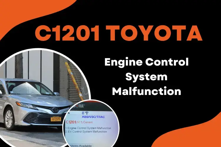 C1201 Toyota Code How to Tackle Engine Control Problems OBD ADVISOR