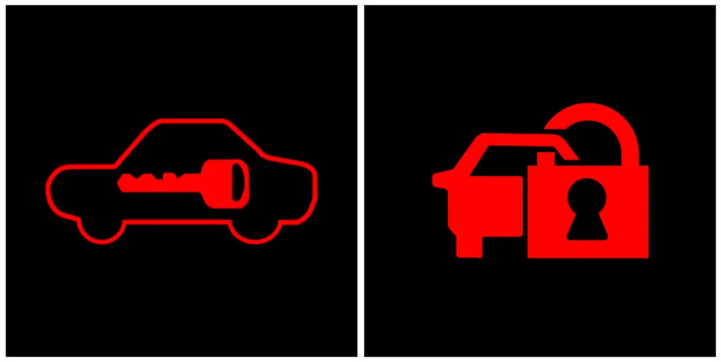 immobilizer warning lights