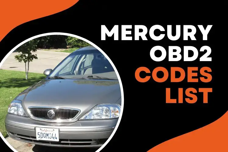 Mercury Fault Codes An Obd Codes List For Diy Mechanics Obd Advisor