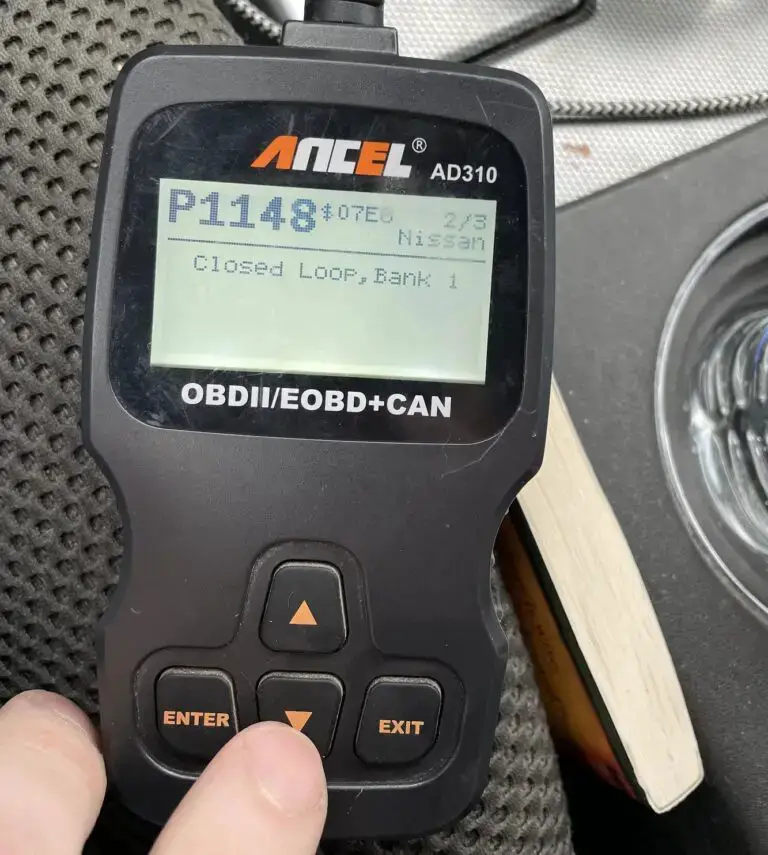 P1148 on Nissan vehicle