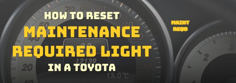 Video: How to Reset Maintenance Required Light in a Toyota - OBD Advisor