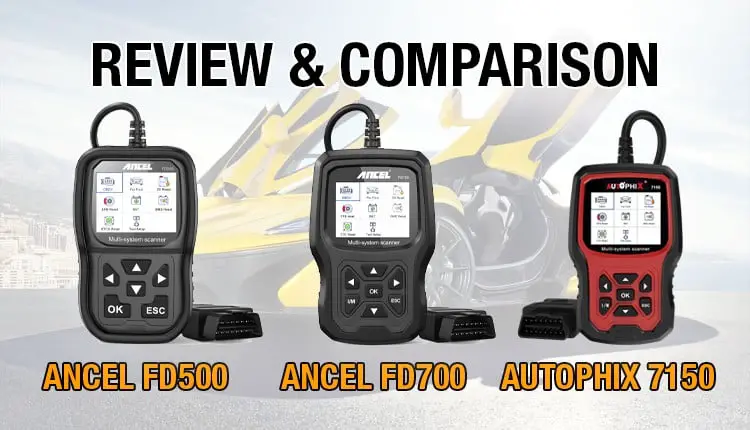 Ancel FD500, FD700 and Autophix 7150 are the three best Ford scanners