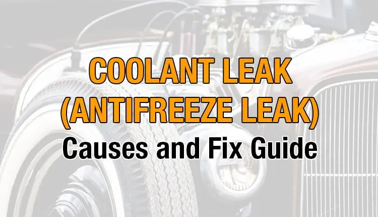 Here's where you can find out all about coolant leak (antifreeze leak)
