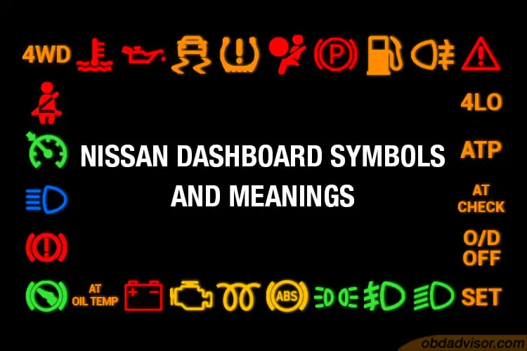 Nissan Dashboard Warning Lights and Meanings (FULL list, FREE Download