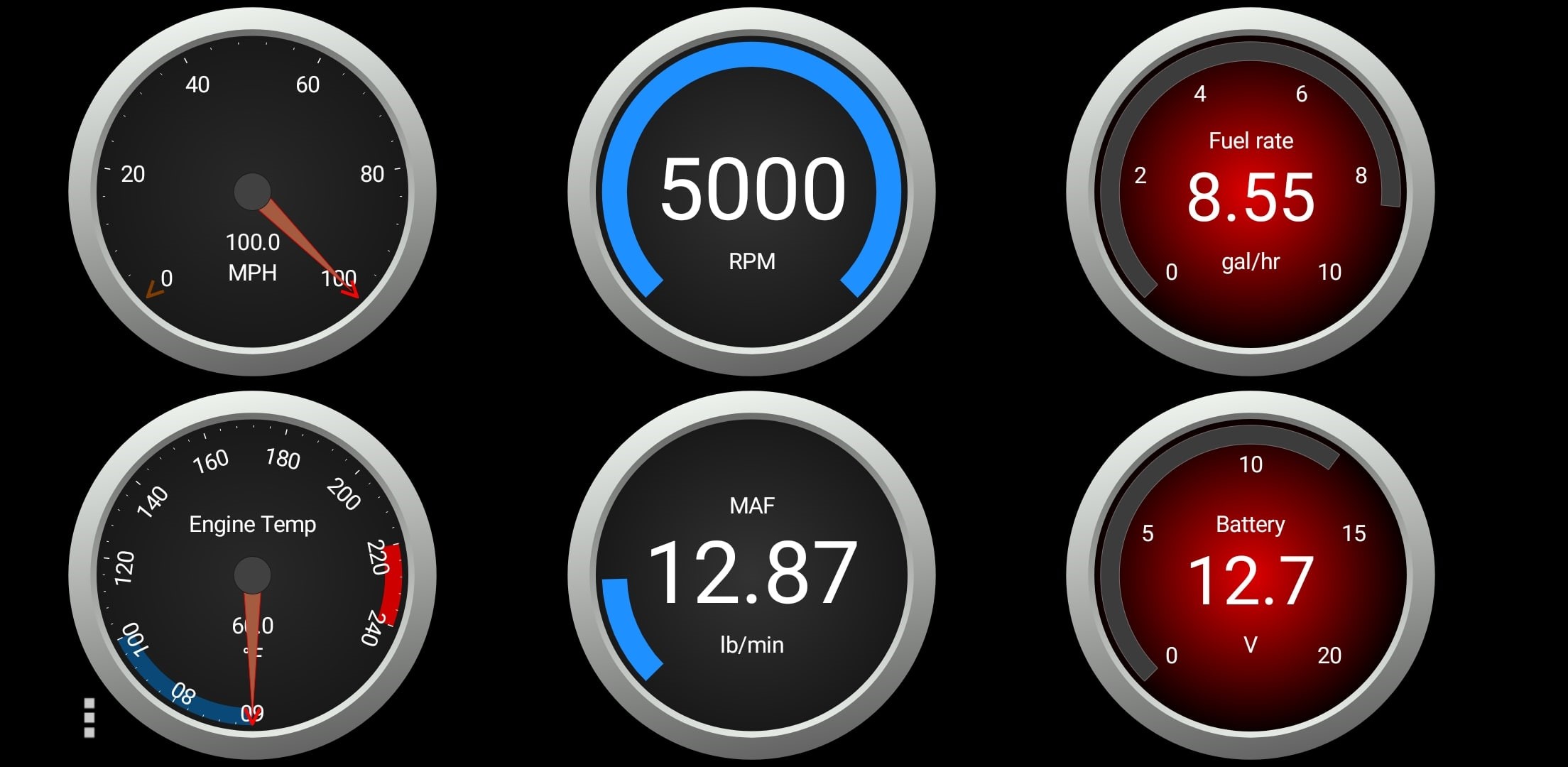 Customizable gauges make OBDLink MX+ become the best live data scanner.