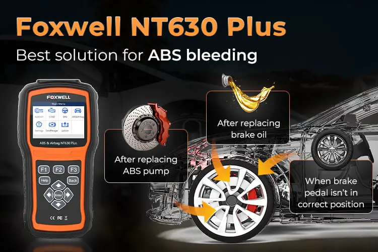 Foxwell NT630 Plus's ABS Bleeding Function