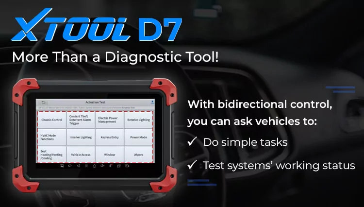 XTOOL D7's Bidirectional Control 