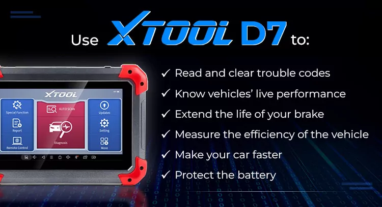 XTOOL D7 can help you with numerous tasks.