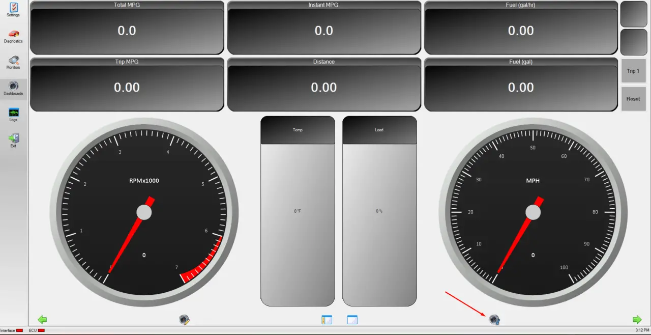 obdwiz customized dashboard