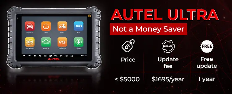autel ultra price and update fee