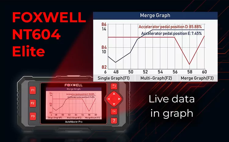 FOXWELL NT604 Elite: Live data