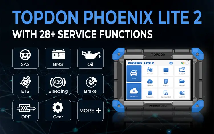 topdon phoenix lite 2 service functions