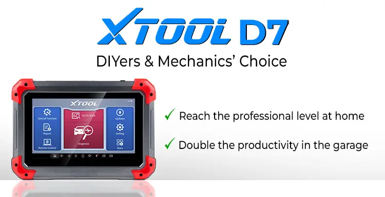 XTOOL D7 - best Ford scanner for DIYers & Home mechanics
