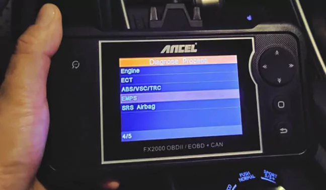 Ancel FX2000 can read ABS, SRS and transmission codes