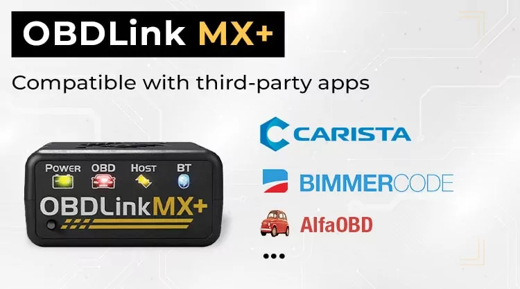 OBDLink LX MX+ OBD2 Scanner ELM327 Diagnostic Scan Tool for iPhone